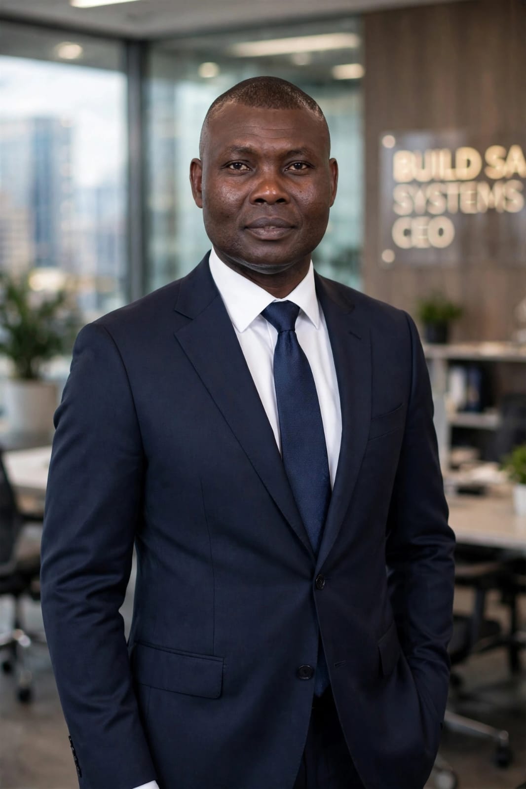 Lufuno Mulaudzi in a formal suit